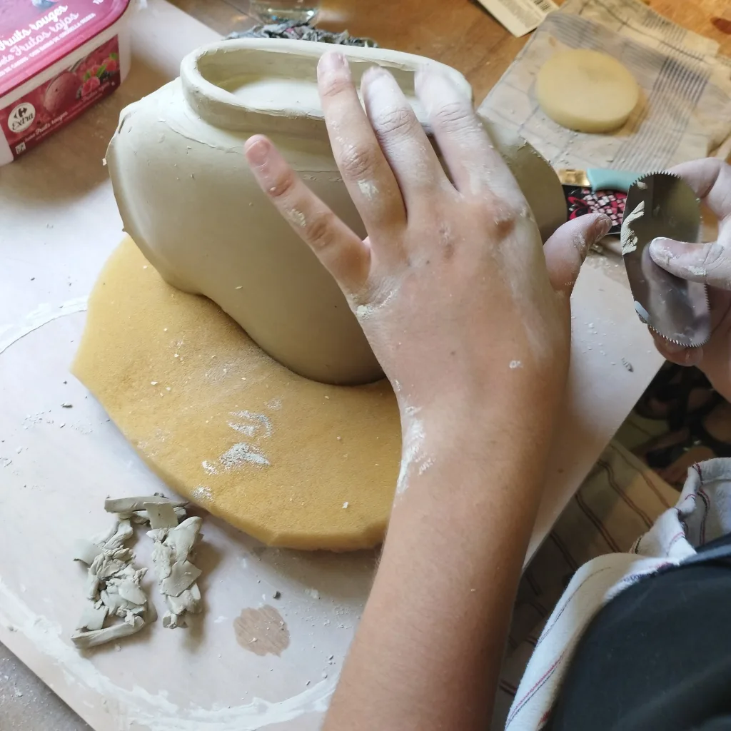 finitions sur grès